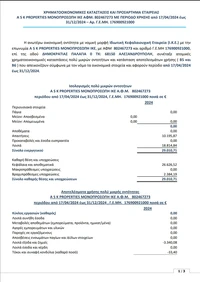 Ισολογισμός 2024 Preview